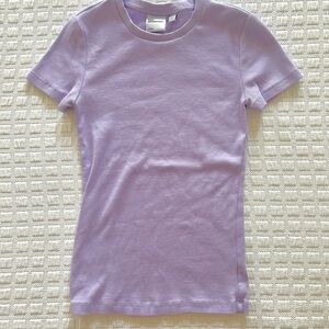 Aritzia Lavender Short Sleeve Tee